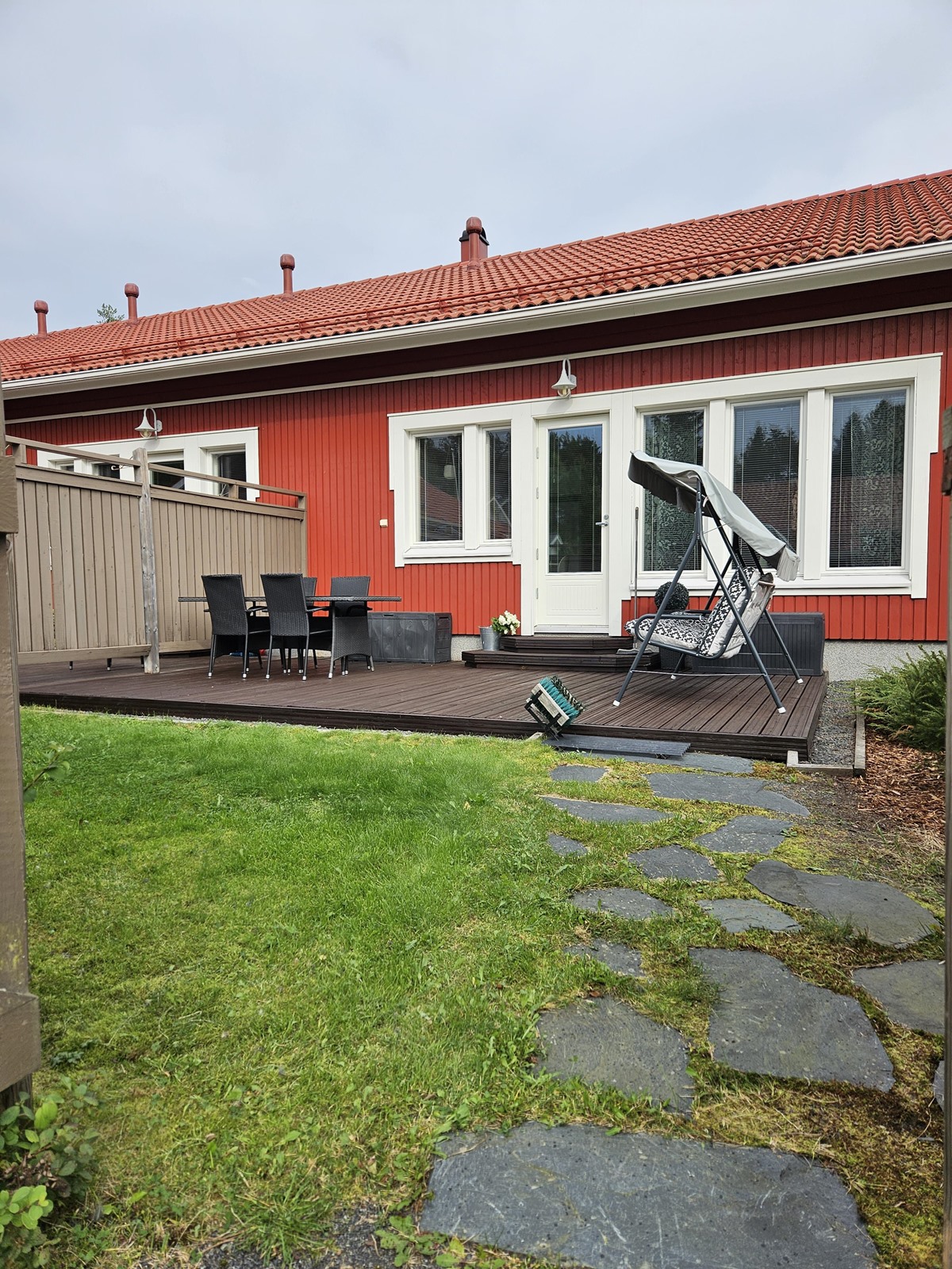 suojainen takapiha