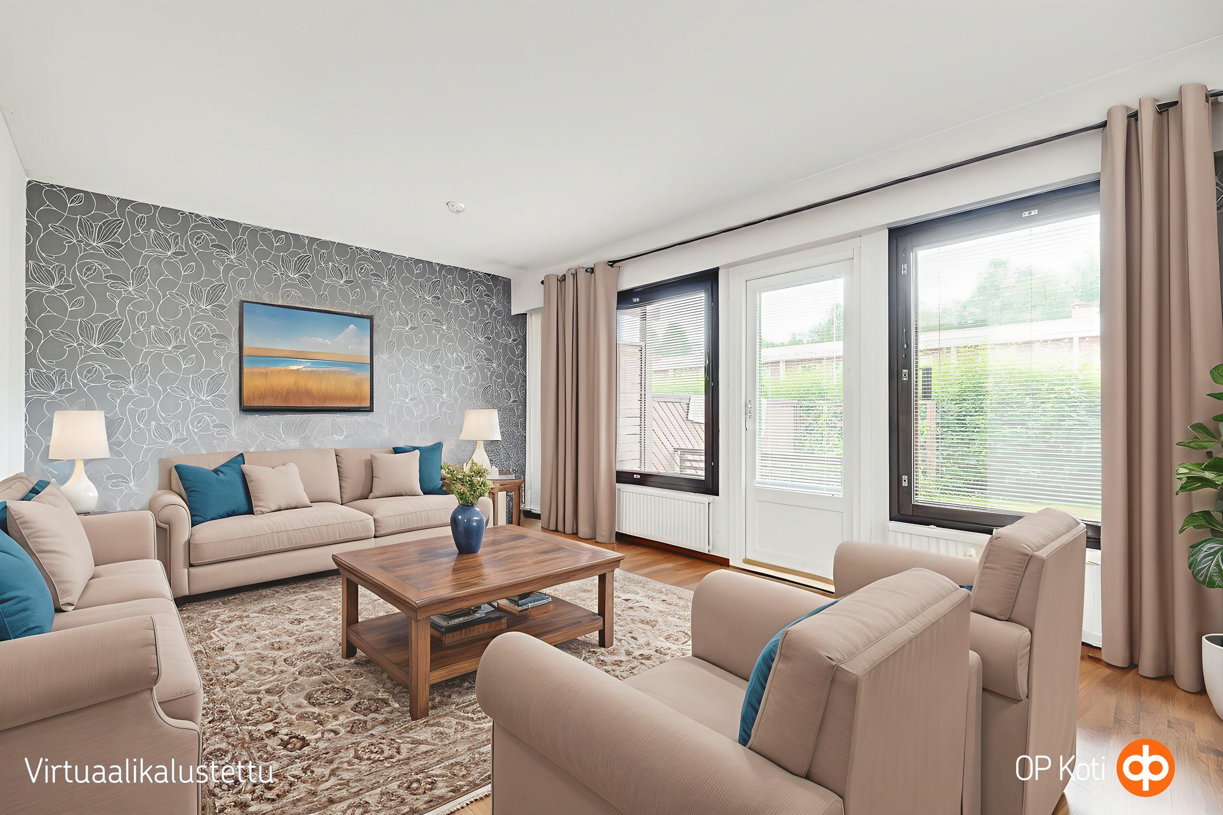 Virtuaalisisustettu kuva