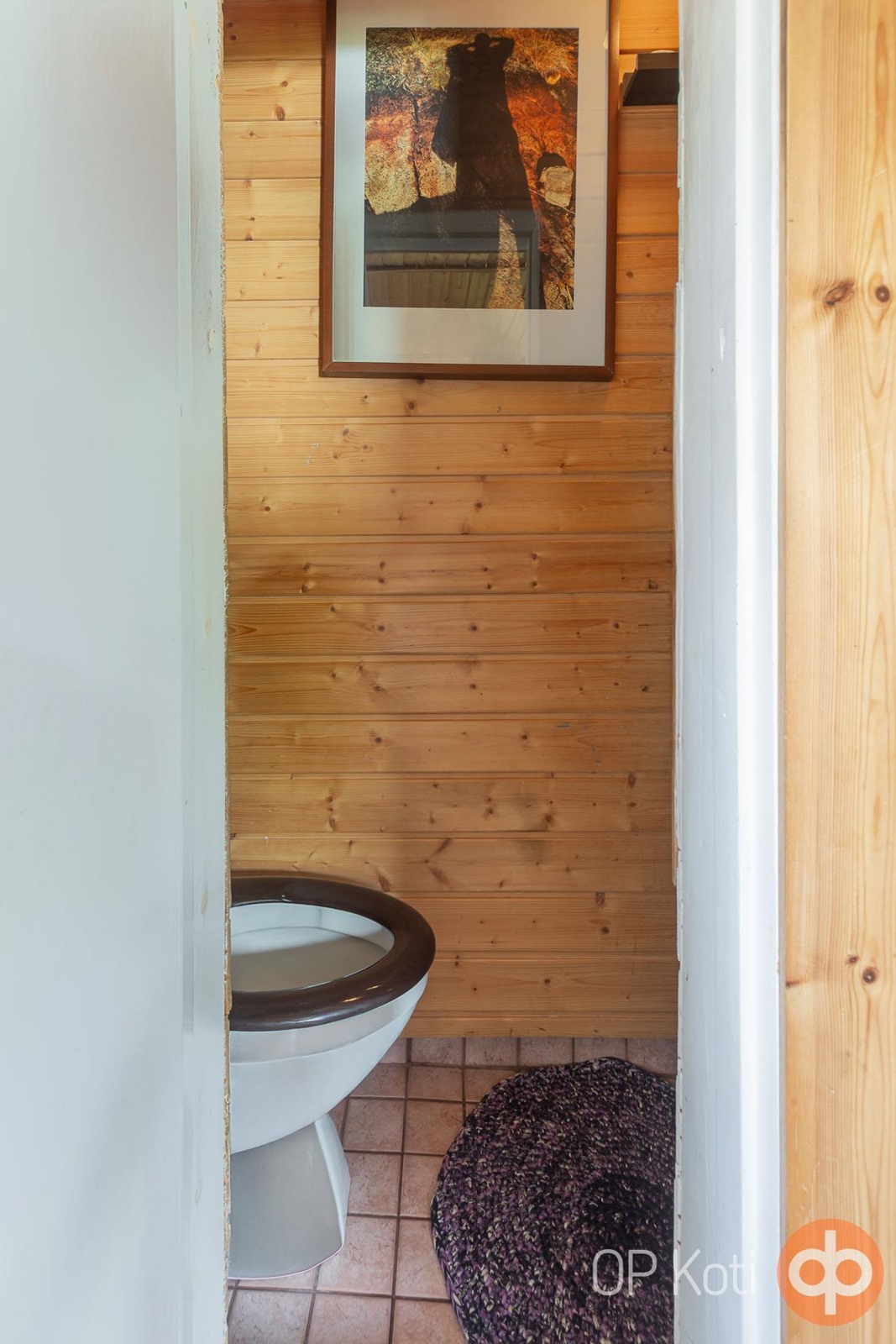 pieni wc takkahuoneen yhteydessä