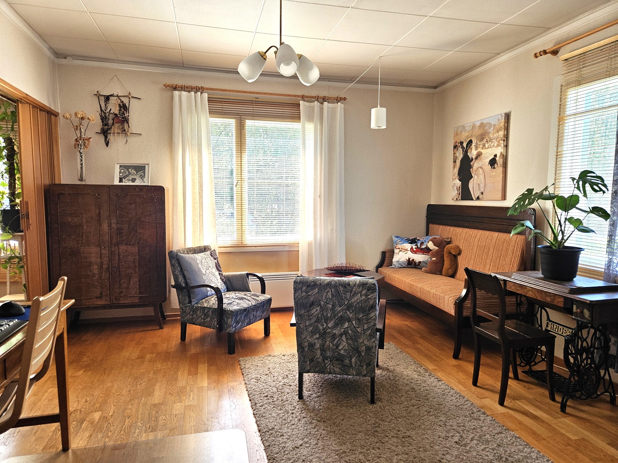 makuuhuone- olohuonetila