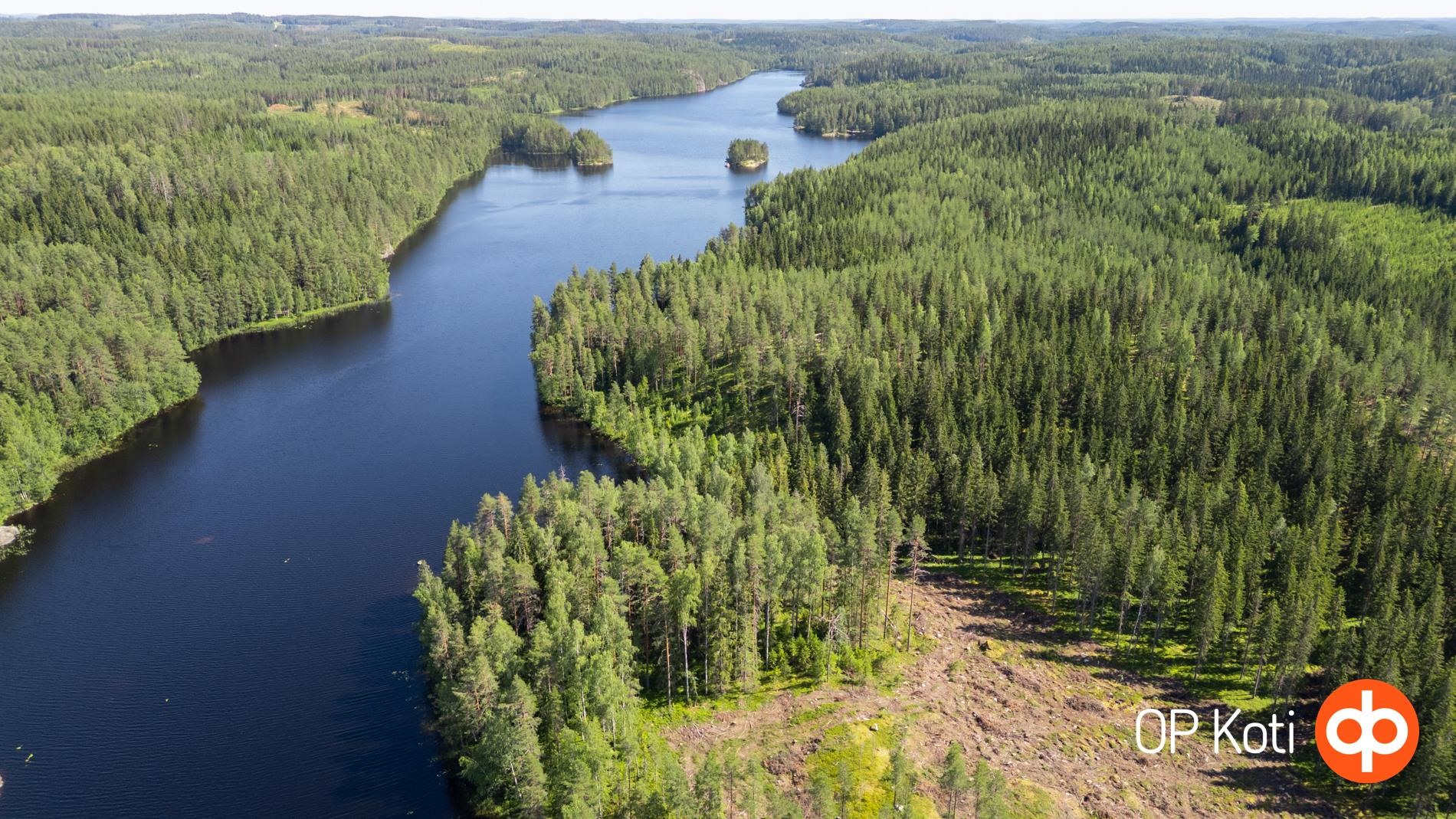 Näkymät Kalpjärvelle ja tontti