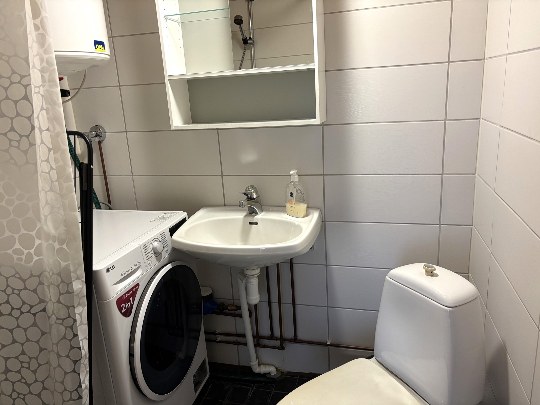 Pikkutalon pesuhuone/wc