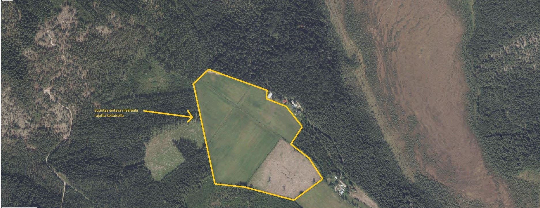 Ilmakuvasta hahmoitettu määräala