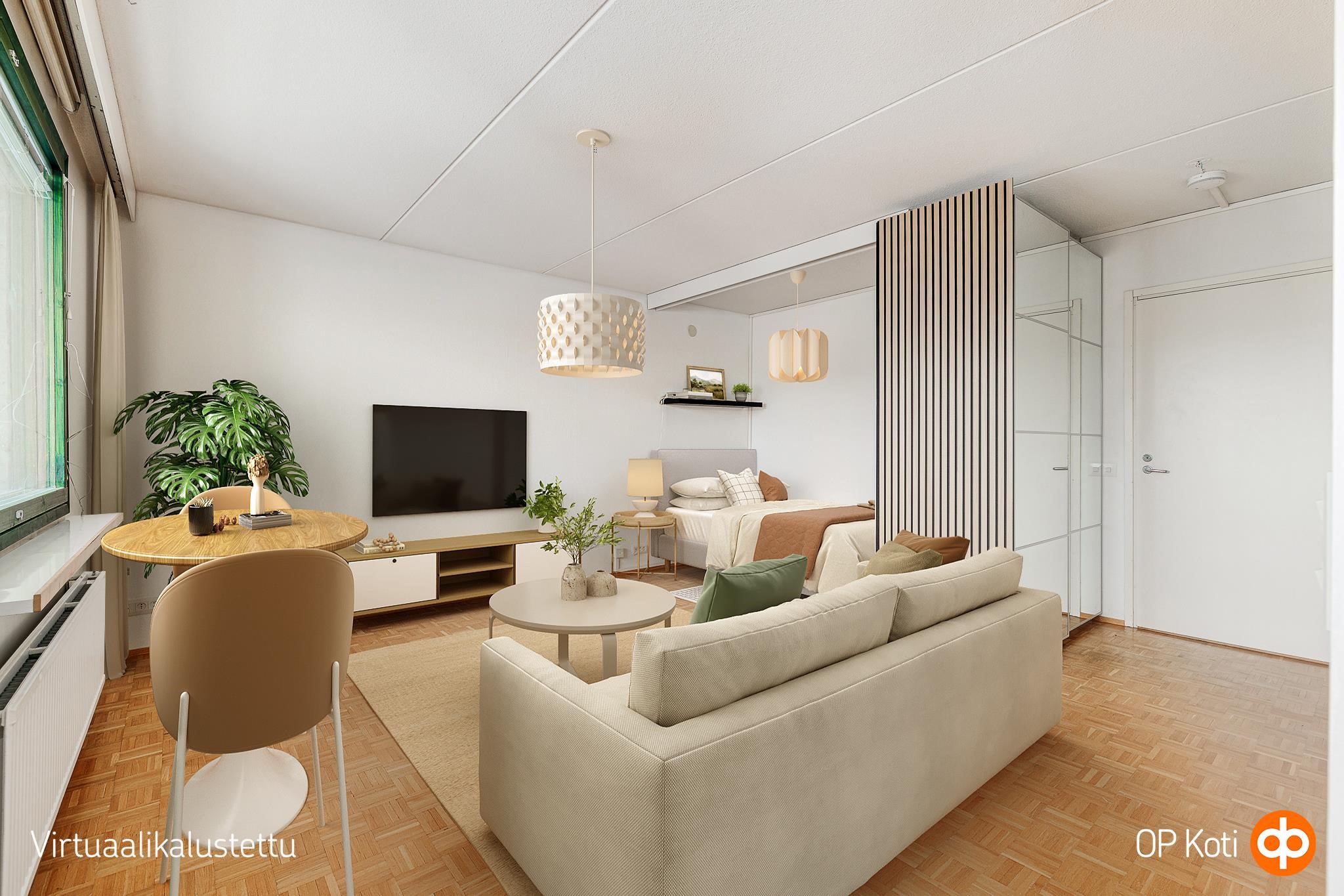 Virtuaalisisustettu kuva