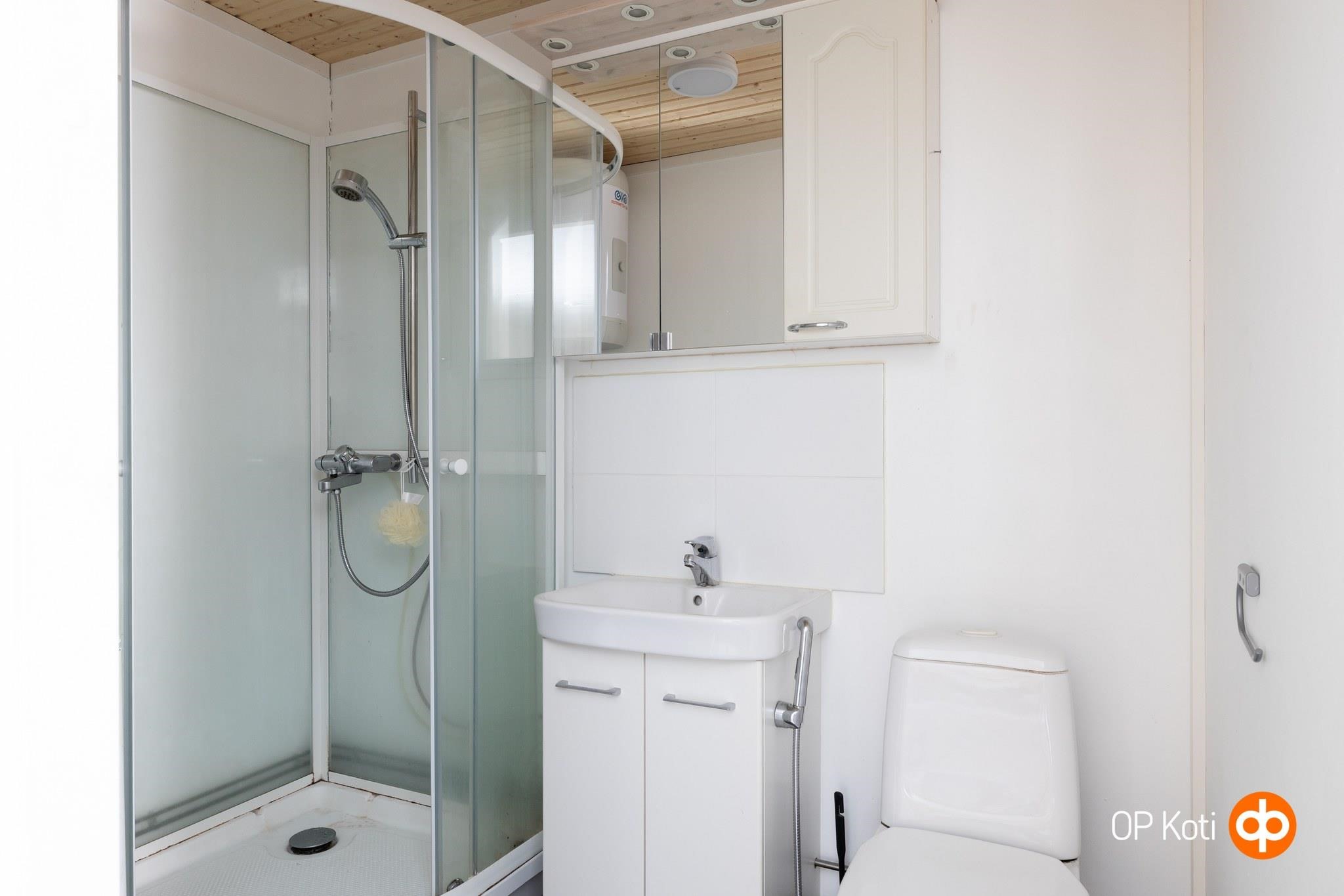 Hallin asunnon kylpyhuone