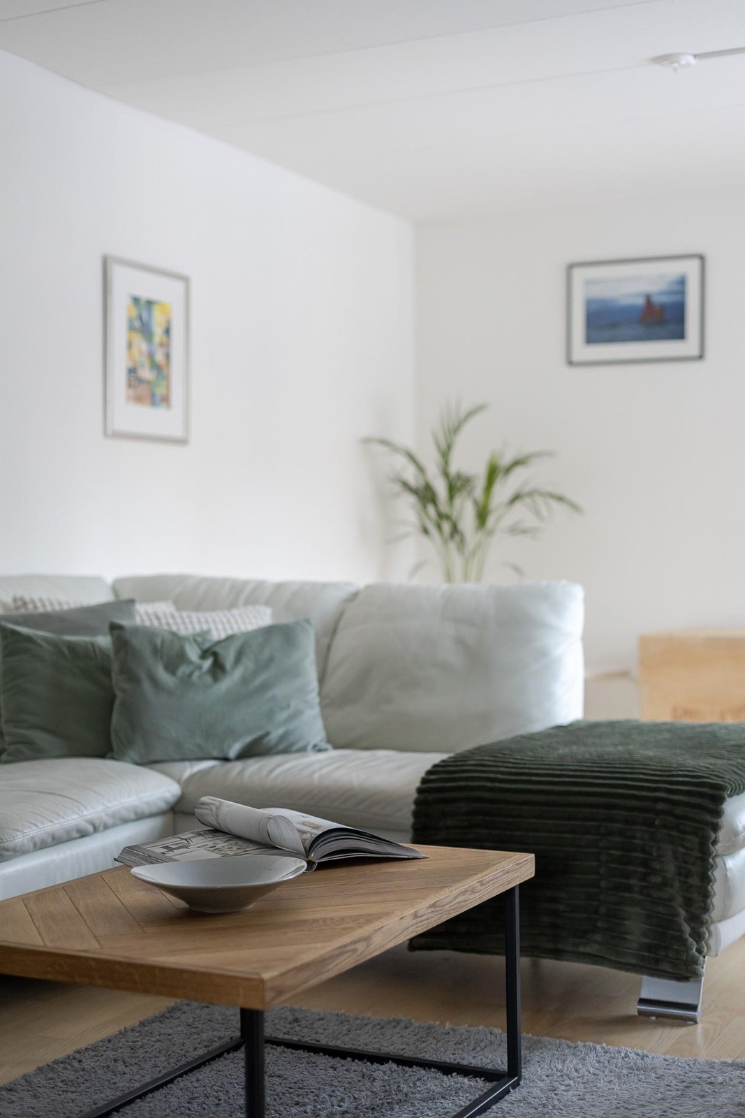 Olohuoneen nurkkaus hyödynnettävissä esim. työtila