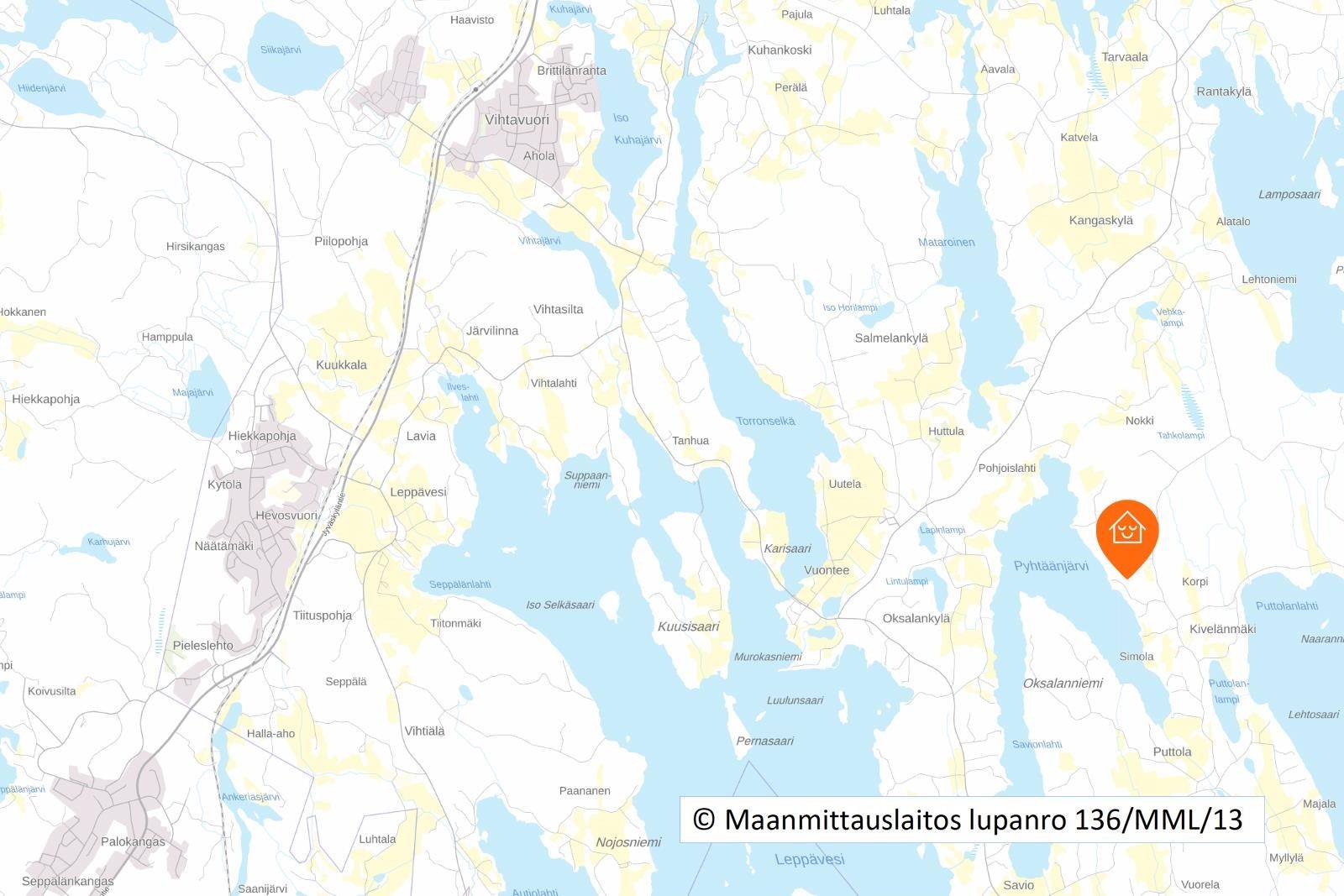© Maanmittauslaitos lupanro 136/MML/13