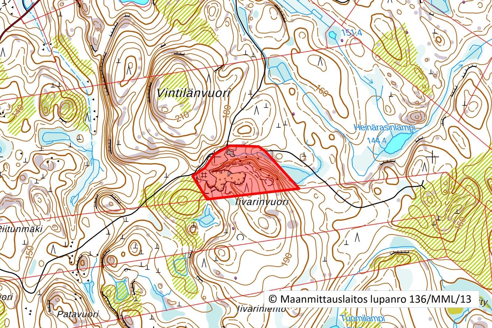 © Maanmittauslaitos lupanro 136/MML/13