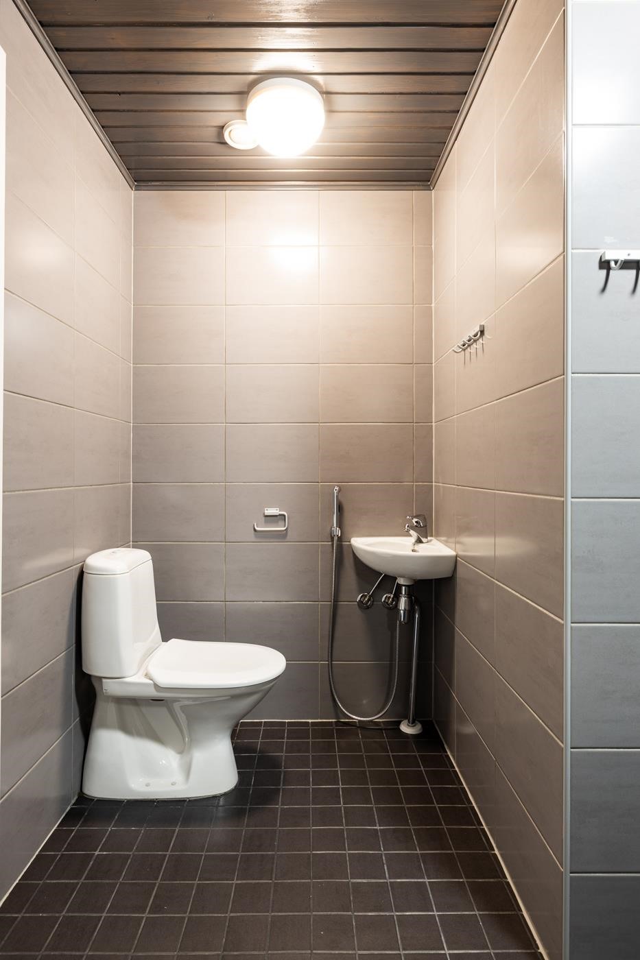 Toinen vessa löytyy saunaosastolta