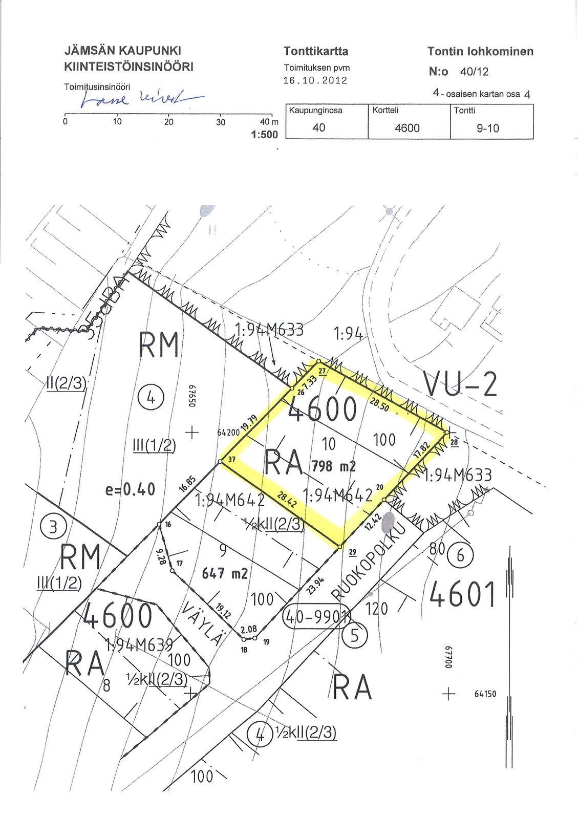 tonttikartta Ruokopolku 13