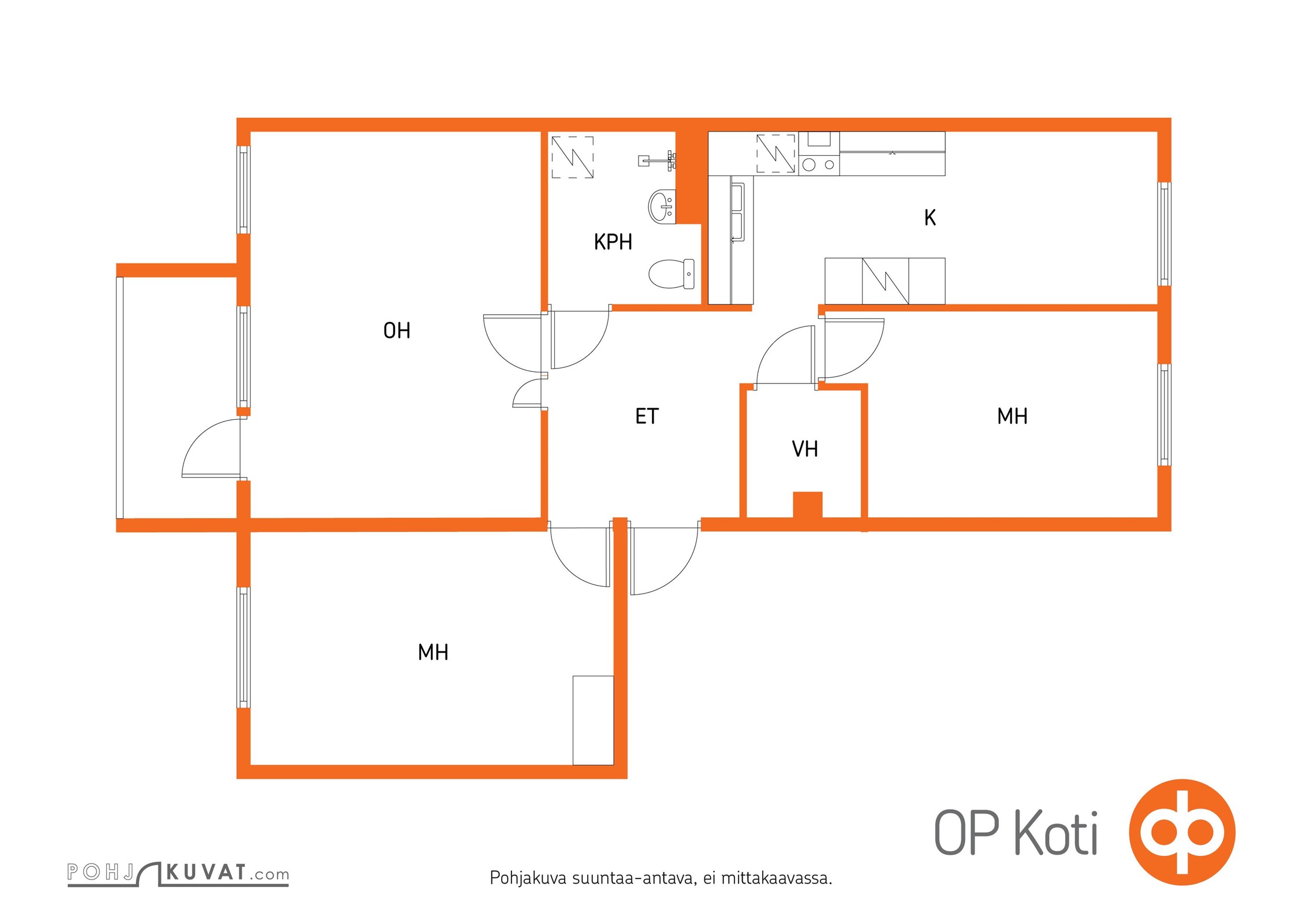 ohjeellinen pohjapiirros