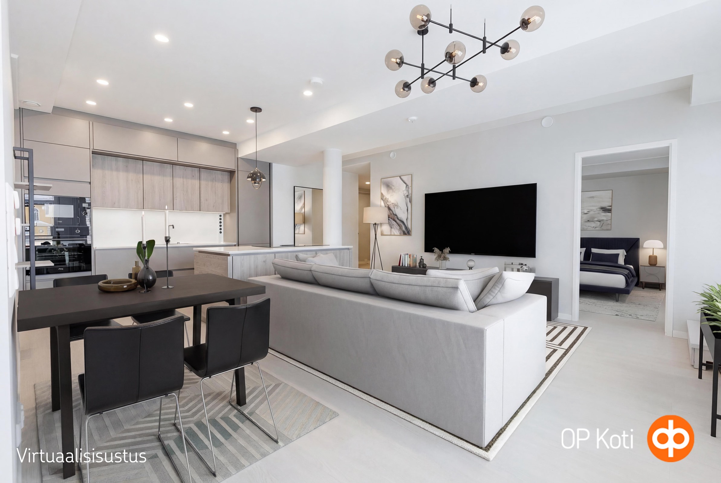 Virtuaalisisustettu kuva