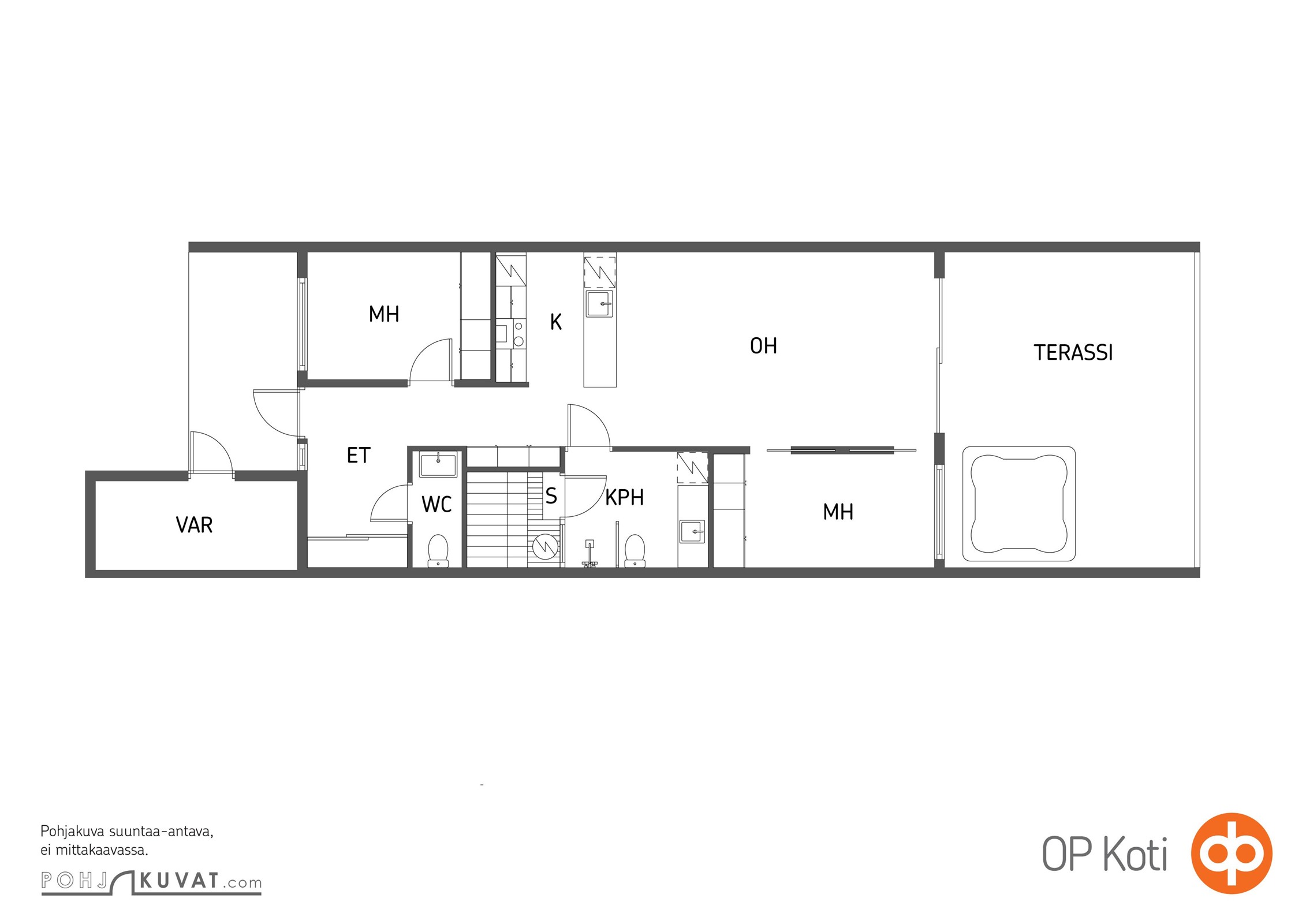 Terassilla varaus porealtaalle