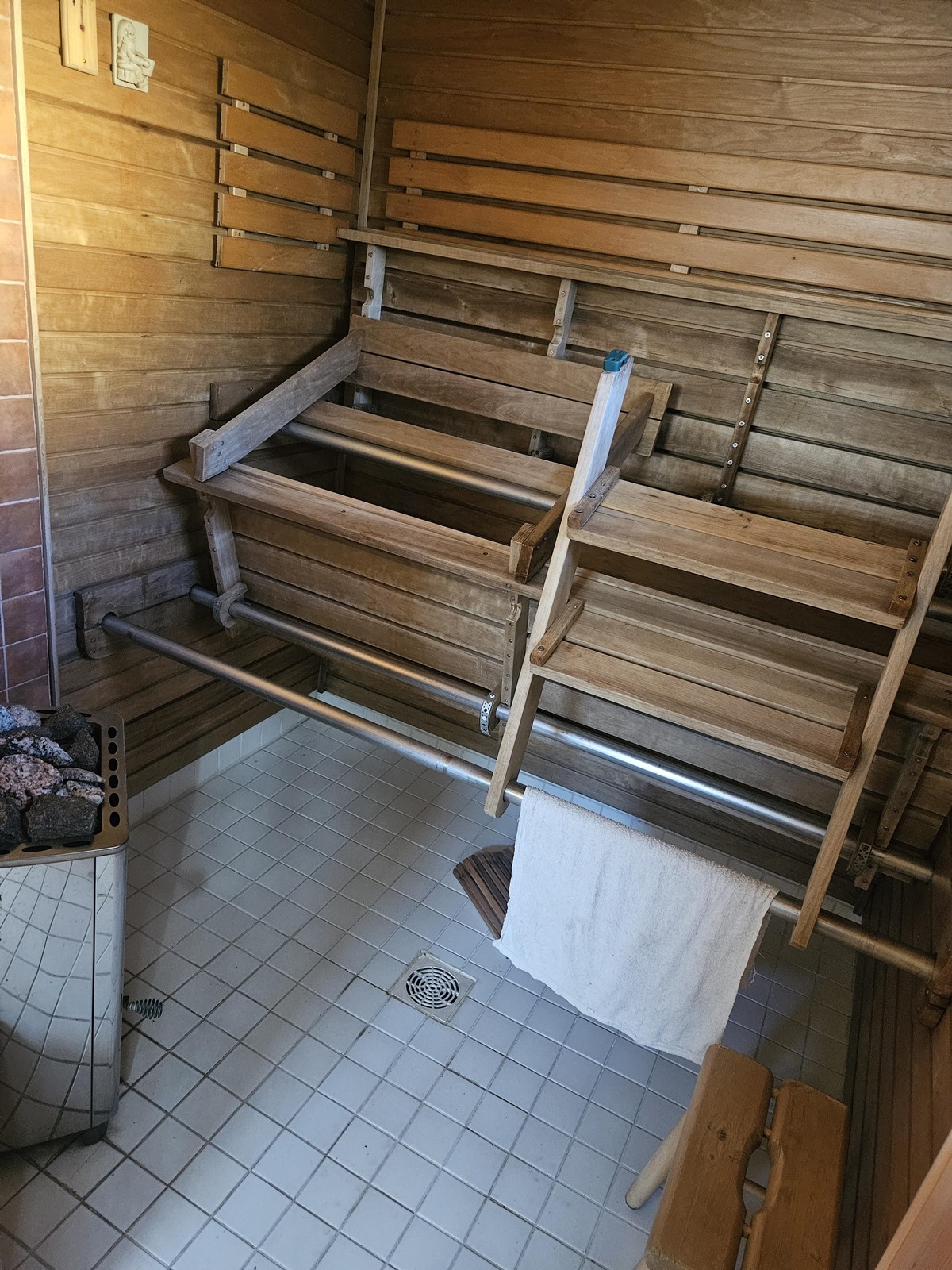 sauna asuinrakennuksessa
