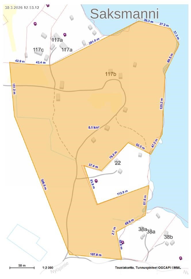 Kiinteistöstä lohkottava määräala