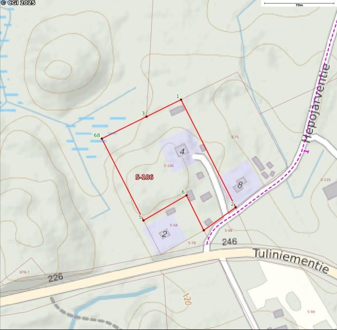Kiinteistö kartalla / 0,97ha