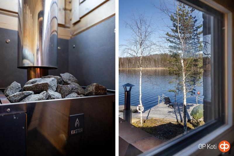 Saunasta näkymät Puulalle