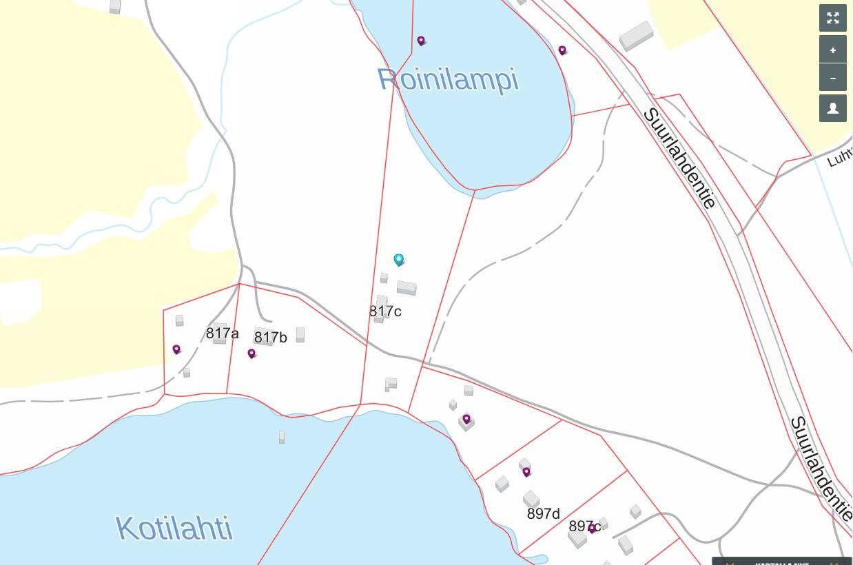 Kiinteistö kartalla