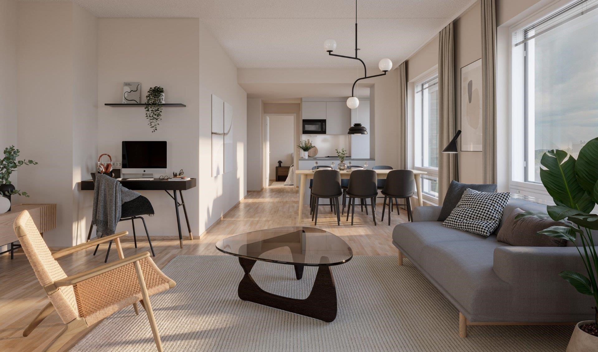 Visualisointikuva, taiteiljan näkemys