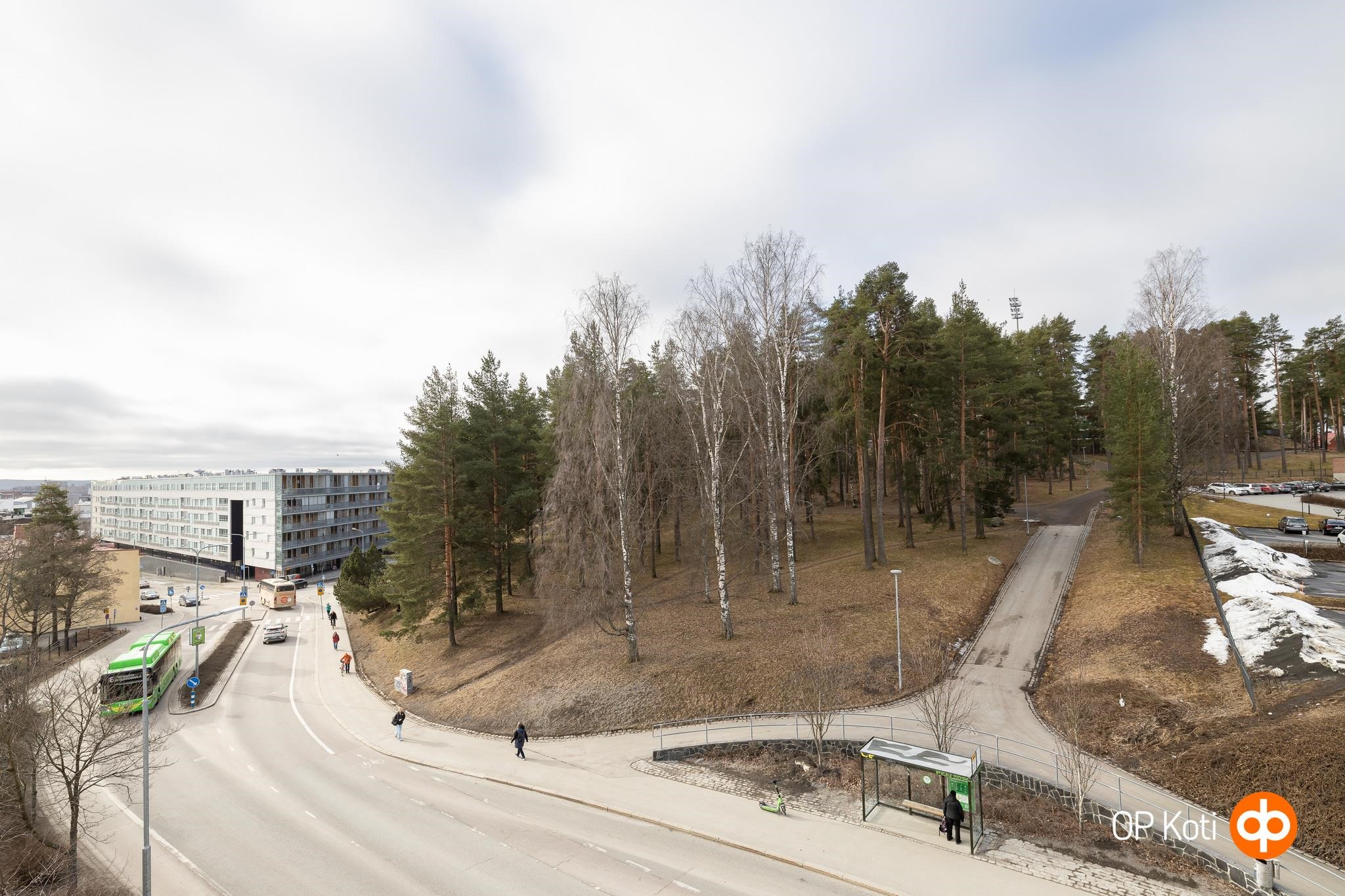 asunnosta hieno näkymä Harjun suuntaan