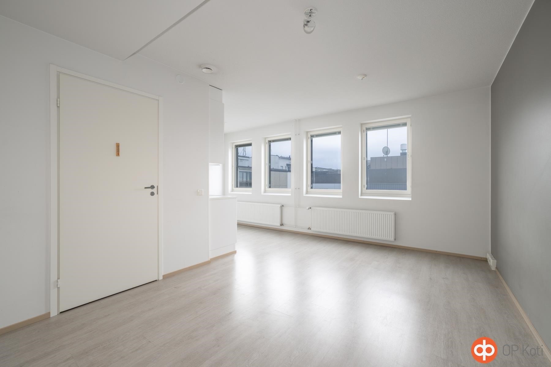 Olohuone eteisen suunnalta