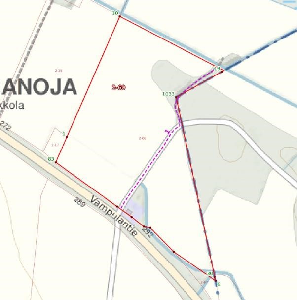 Kohde 3: tila Matkusoja 3,43 ha