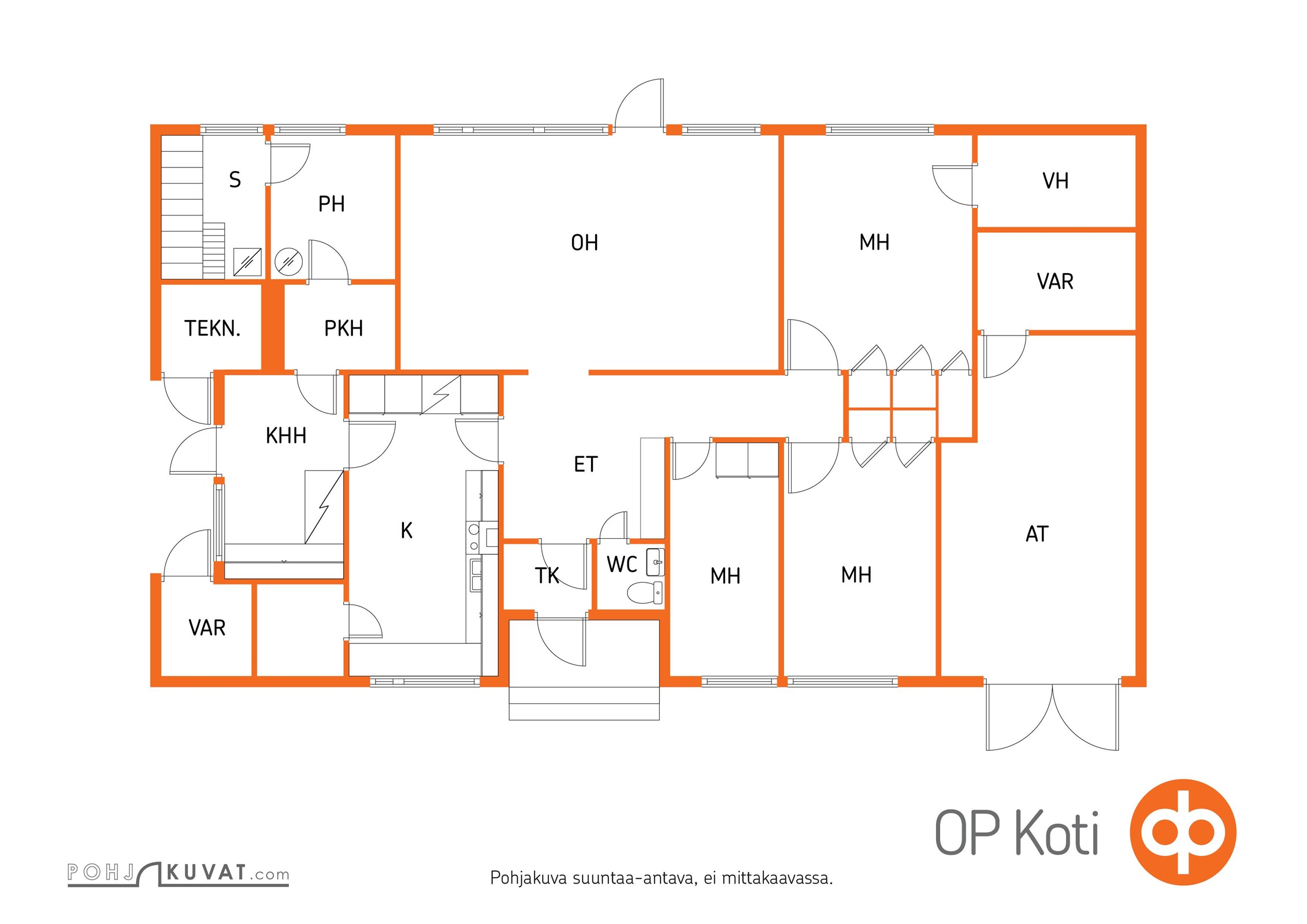 suuntaa antava pohjakuva