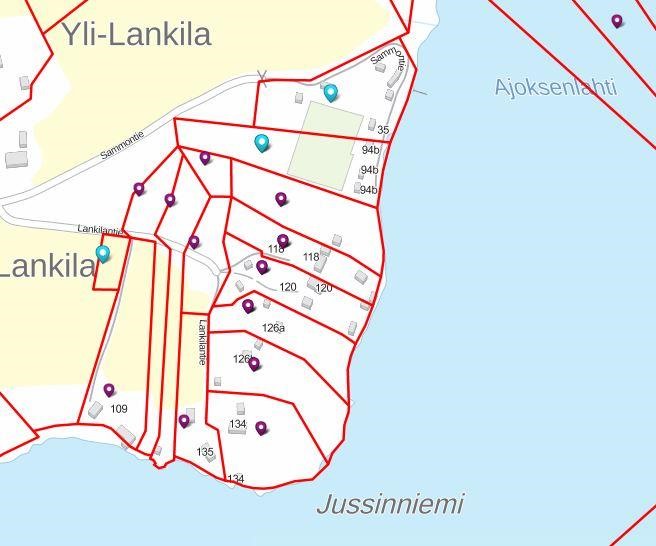 Kiinteistöt kartalla