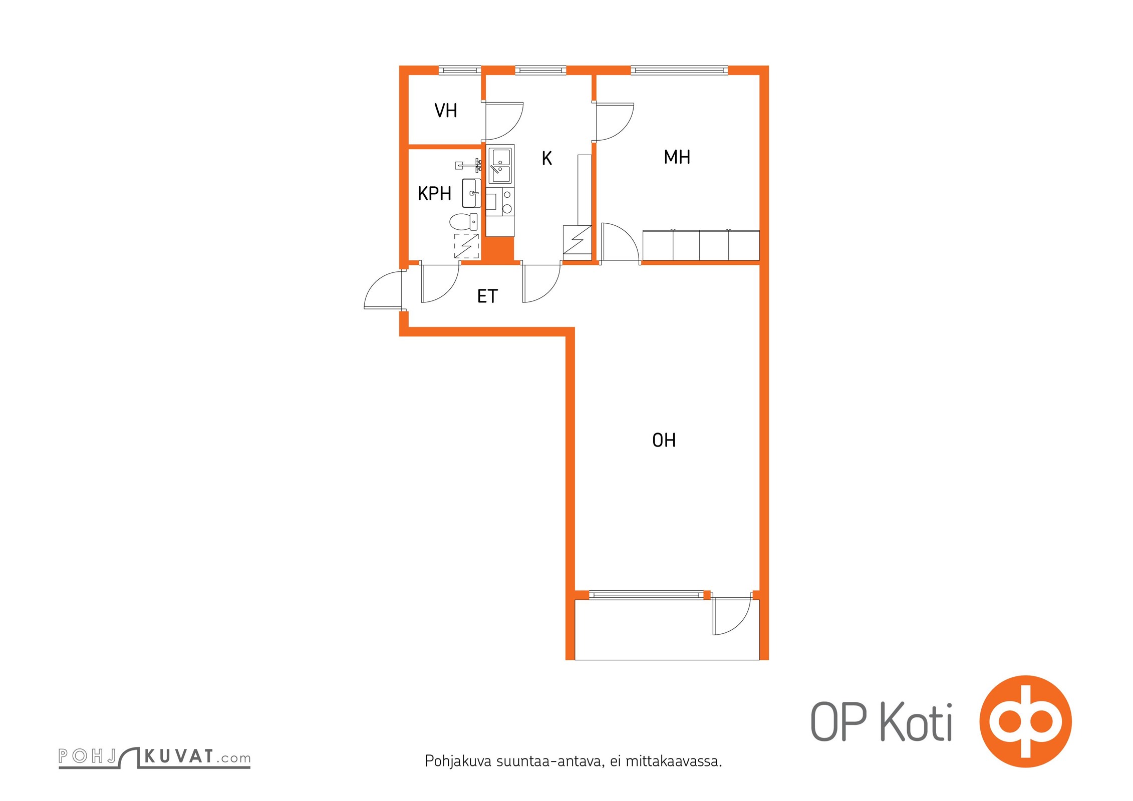 Kerrostalo – Tampere, Tesoma, Tesomajärvi - Näkymä 3