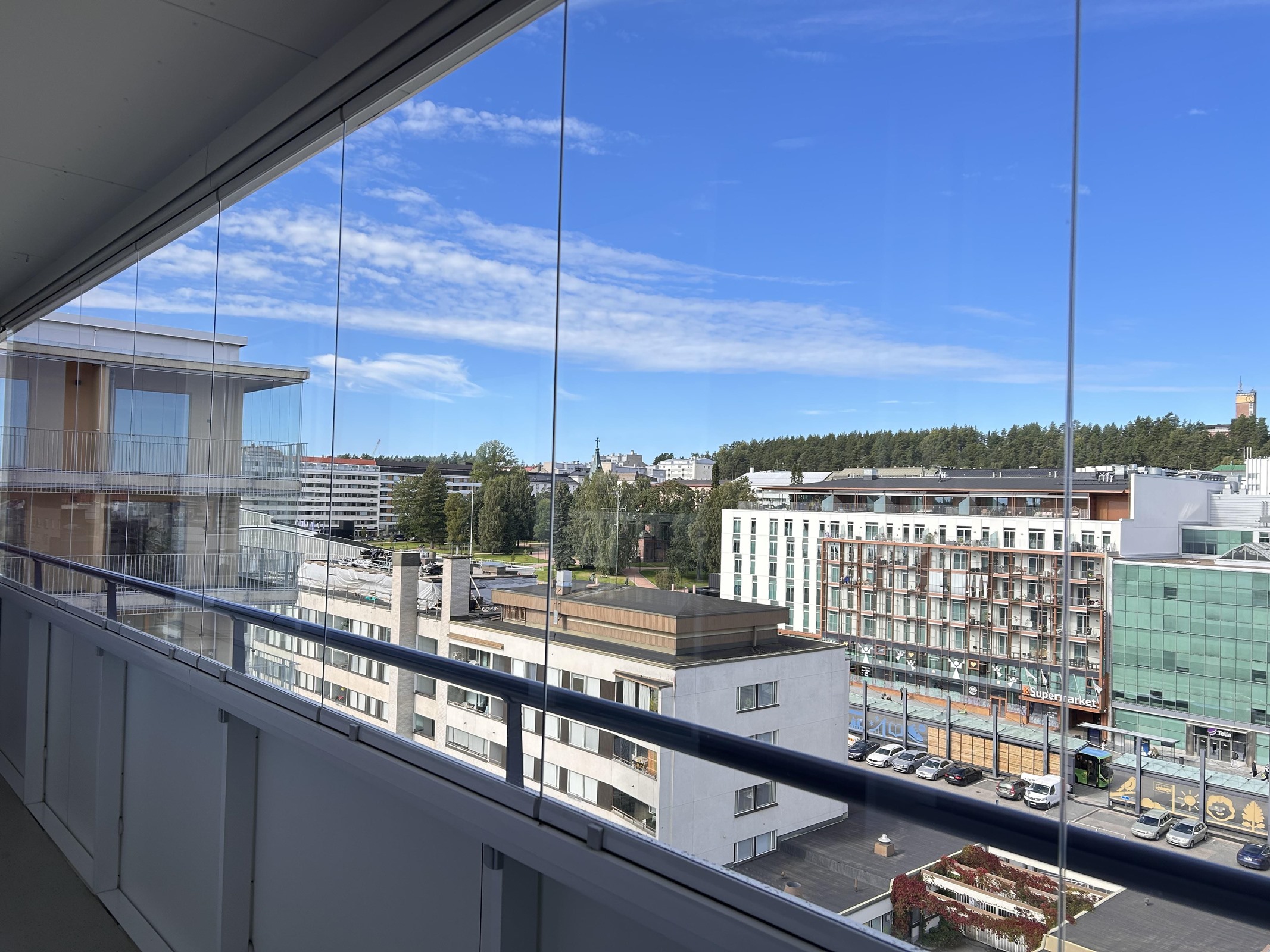 Maisema parvekkeelta