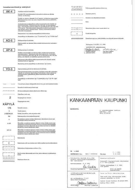 kaavamääräykset