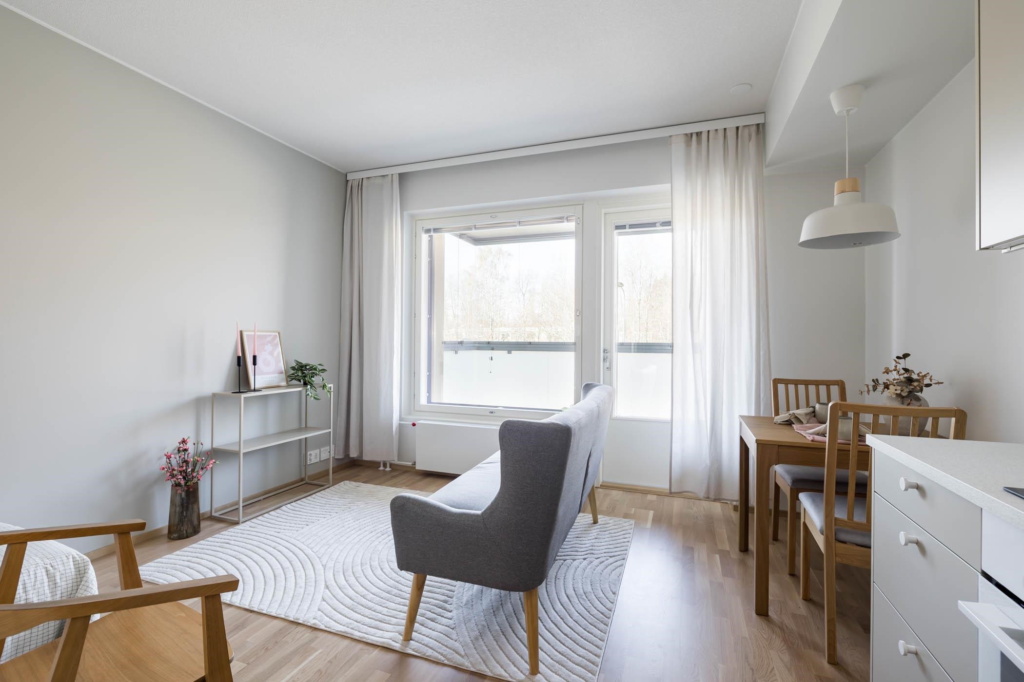 Kuva samankokoisesta yksiöstä B39