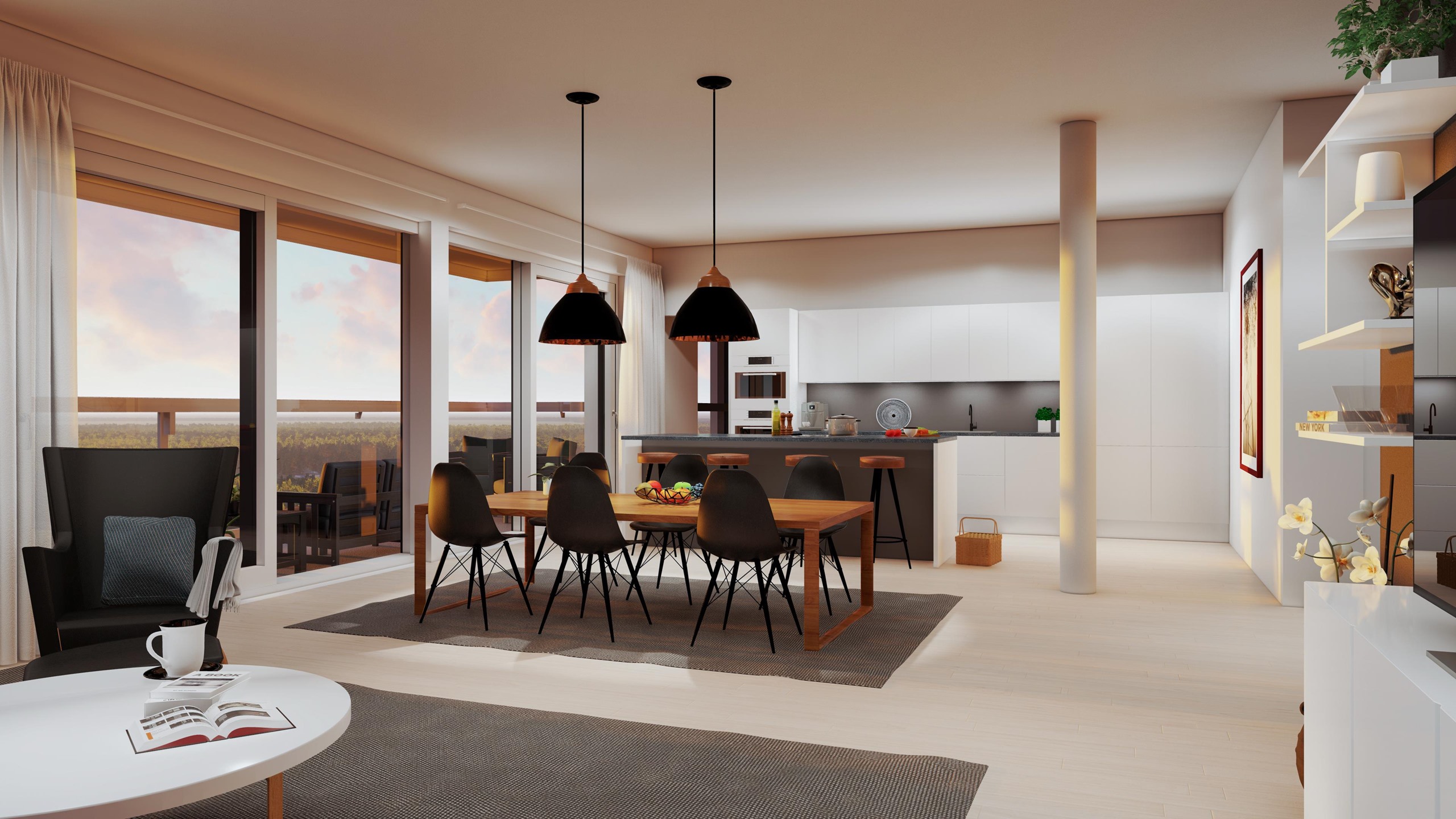 Havainnekuvia asunnoista